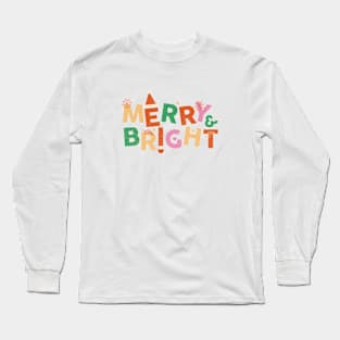 Playful Merry and Bright Long Sleeve T-Shirt